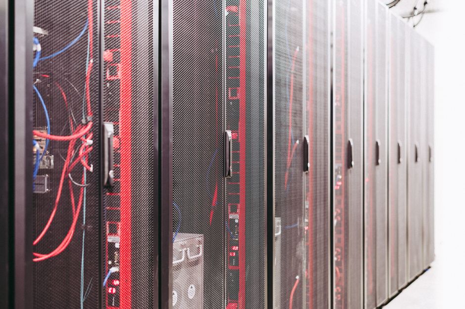 Server room in a data centre